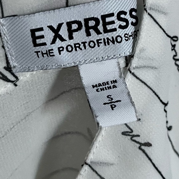 Express • White Black Portofino Love Blouse - Picture 5 of 5